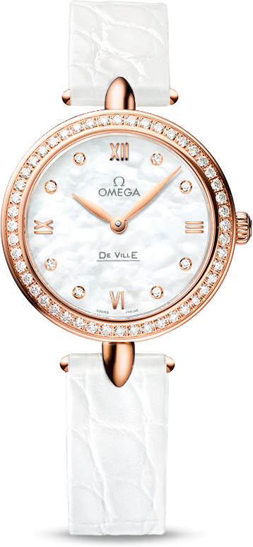 omega-de-ville-fake-white-leather-straps-red-gold-cases